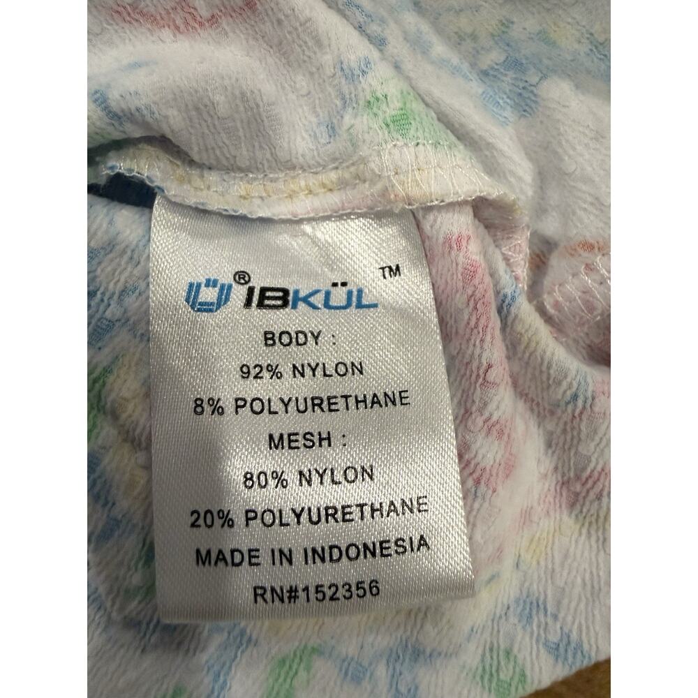 IBKUL Womens Top Sz Large 1/4 Zip Mock Neck Print Golf- Pickle Ball- Paisley - Picture 6 of 7